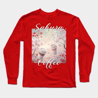 Sakura Coffee Long Sleeve T-Shirt